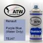 Preview: Renault, Purple Blue (Water Only), TEJ47: 400ml Sprühdose, von ATW Autoteile West.